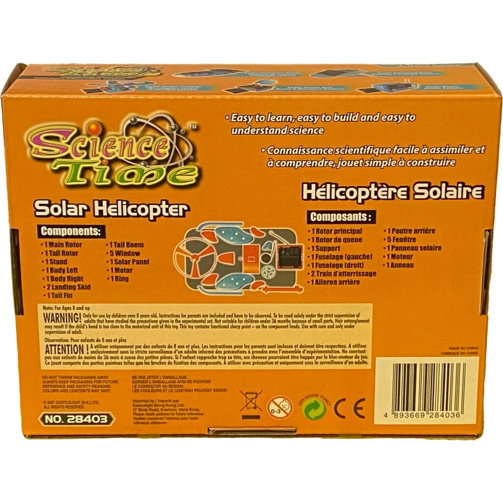 Solar Educational Helicopter POWERplus Science Time Toy