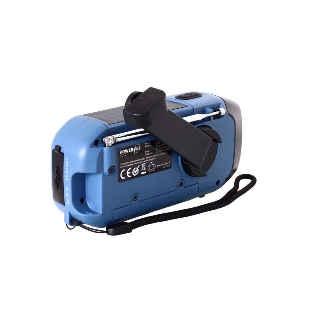 DAB+/FM Radio Solar Dynamo Flashlight Powerbank Alarm POWERplus Hyena