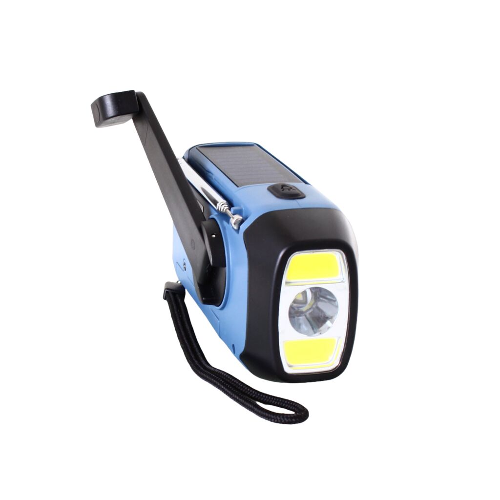 DAB+/FM Radio Solar Dynamo Flashlight Powerbank Alarm POWERplus Hyena