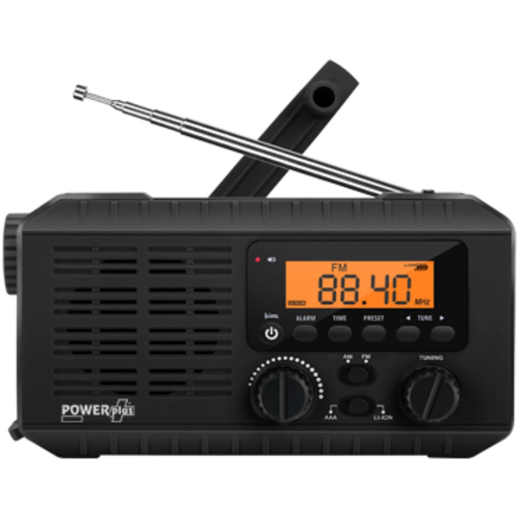AM/FM Radio Dynamo Solar POWERplus Ox Flashlight Powerbank Emergency