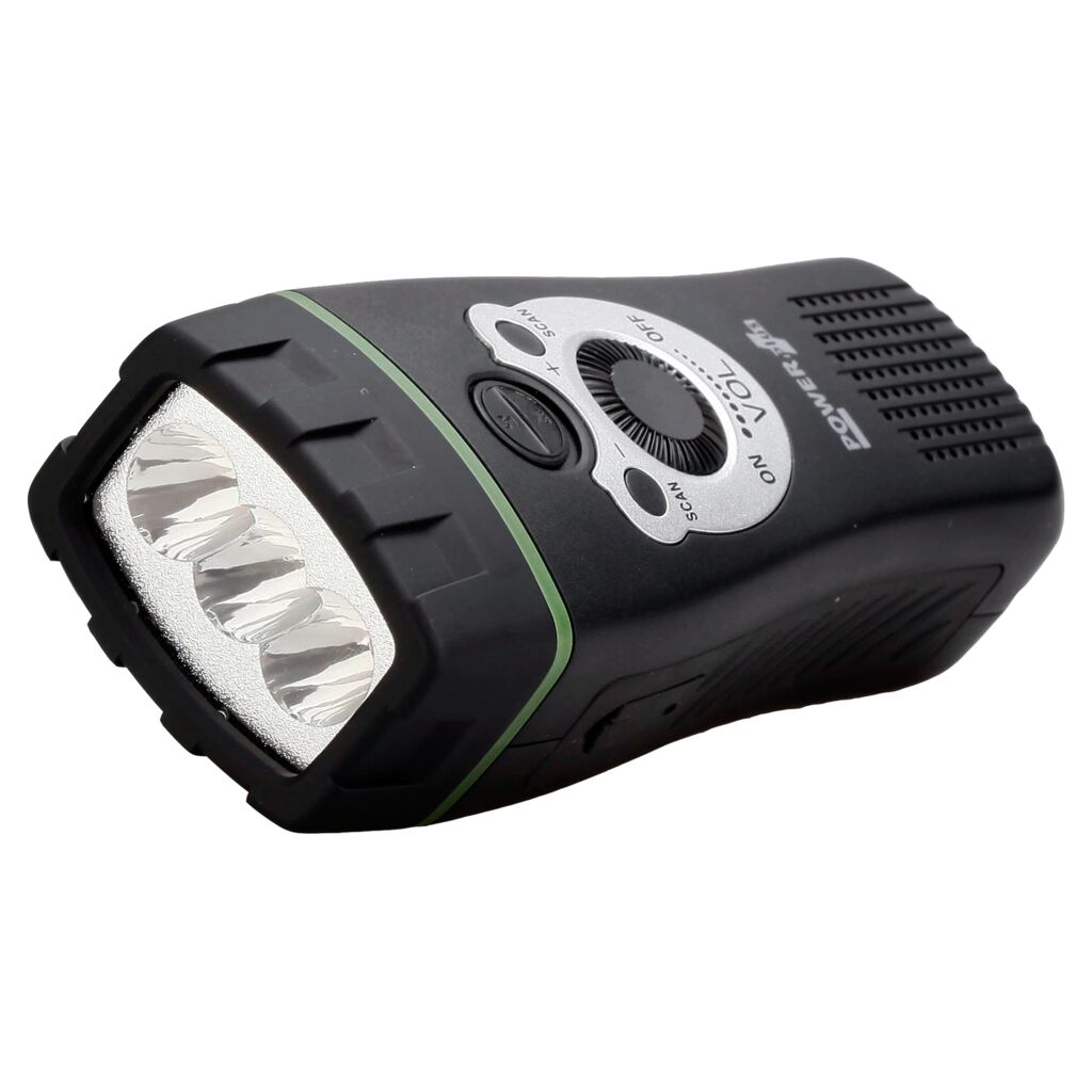Radio Dynamo LED Flashlight Personal Alarm POWERplus Wolf Emergency
