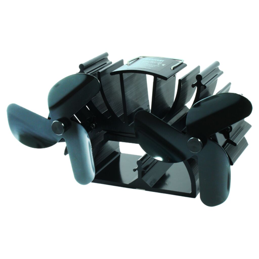 EcoSavers Stovefan Twin Unpowered Fireplace Fan
