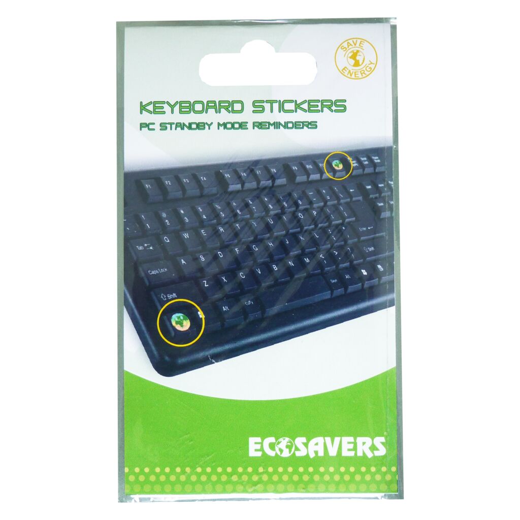 EcoSavers Keyboard Stickers to Help You Save Energy