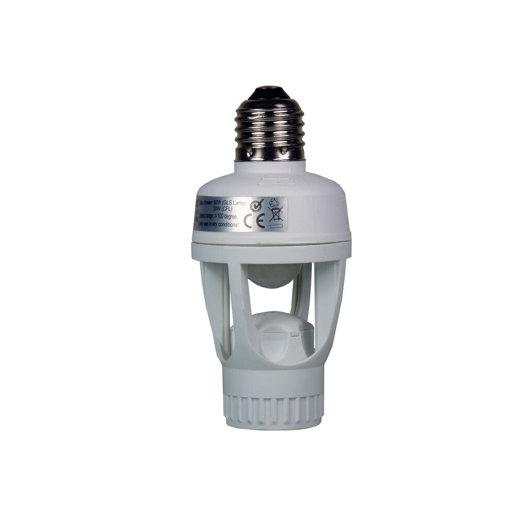 E27 Bulb Holder with EcoSavers PIR Motion Sensor