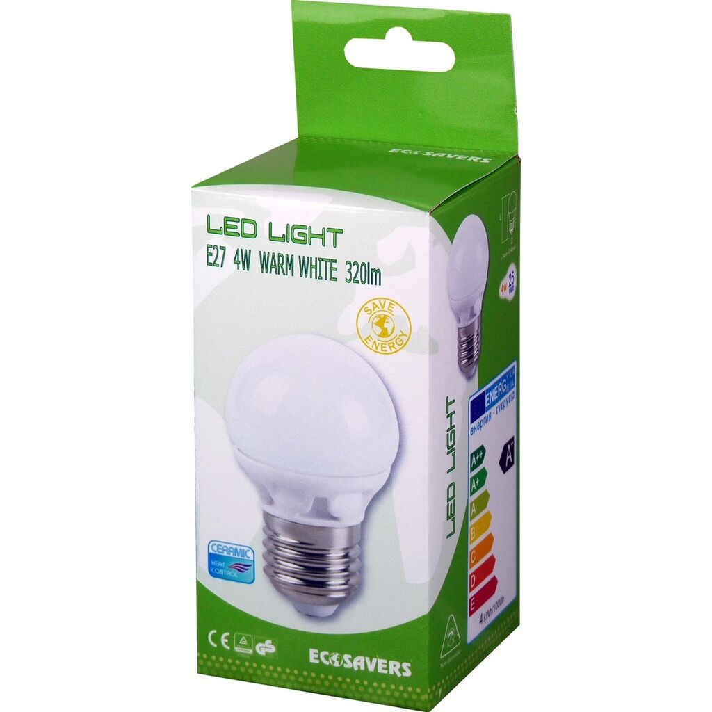 LED Ball Bulb E27 2W EcoSavers MiniGlobe Economical