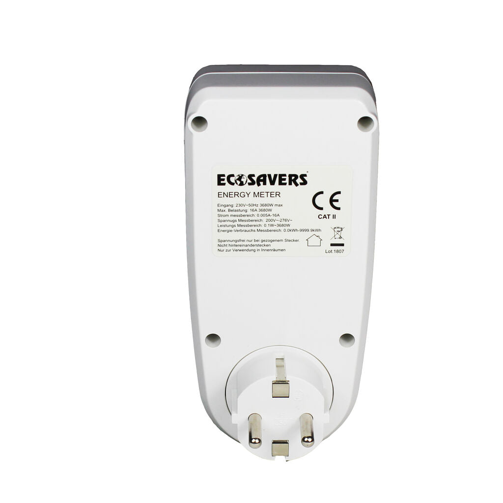 Digital Socket Timer Large Display EcoSavers Type F Easy Operation