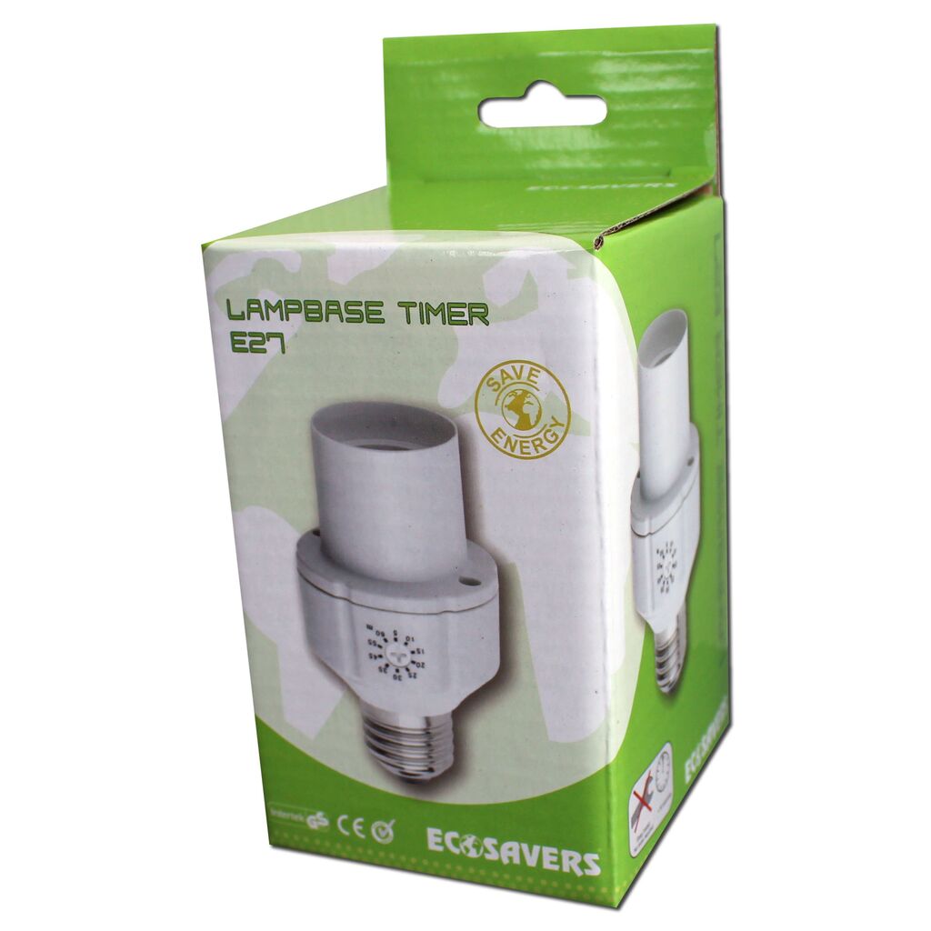 Timer Switch Bulb Holders E27 EcoSavers LampBaseTimer