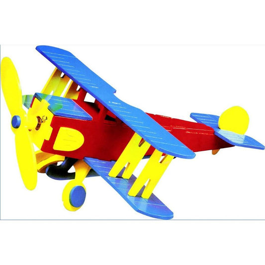 Wooden Solar Plane POWERplus Solar Toy Wood Plane Toy