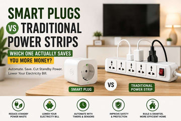 smart plug and a power strip together