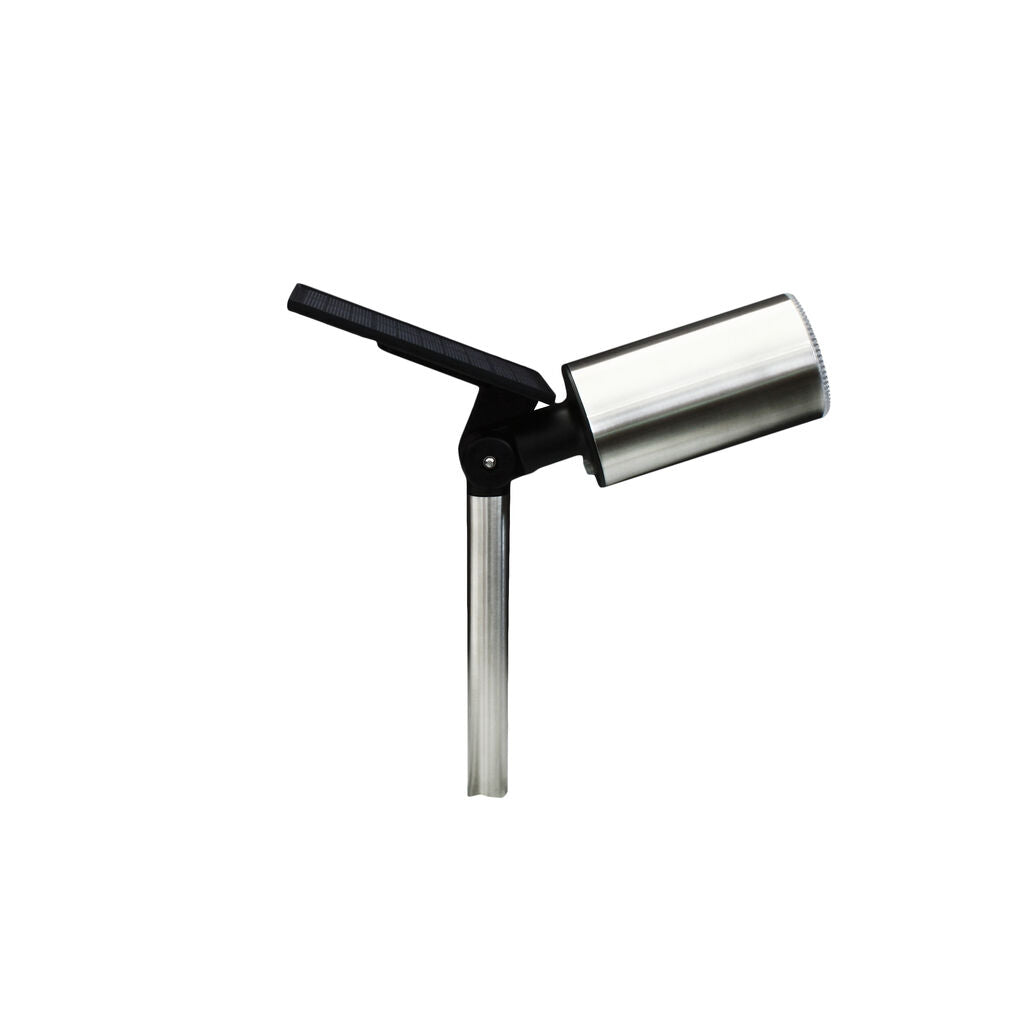 Solar Garden Spotlight 6 LED POWERplus Swan Adjustable (Image 10 of 10) - POWERplus Swan Solar LED Spotlight - Stainless Steel, Warm White Light, IP44 

 Do you want to emph. Keywords: garden, LED. SKU: 8717853705366 POWERplus Swan