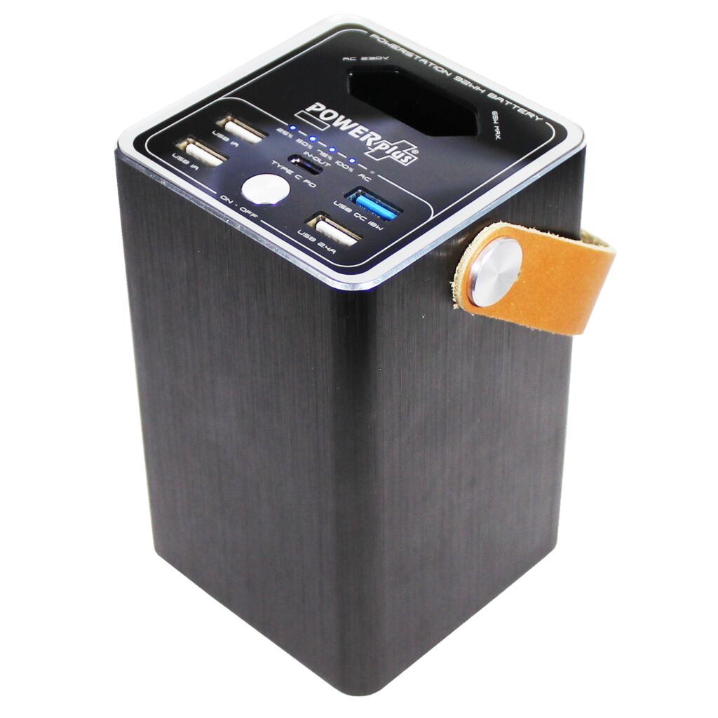 Energy Storage AC 220V 92Wh POWERplus Hawk PowerStation Portable (Image 4 of 10) - POWERplus Hawk 92Wh Portable Power Station - AC 230V socket, USB-C PD 30W, 4x USB-A 

 Do you need. Keywords: garden, LED. SKU: 8717853705267 POWERplus Hawk