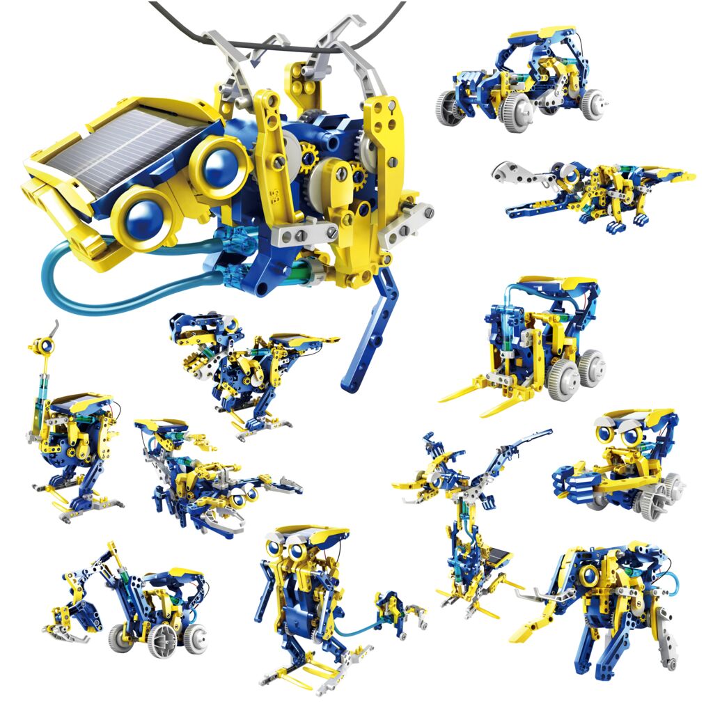 POWERplus Monkey 12in1 Pneumatic Solar Toy Set (Image 1 of 10) - POWERplus Junior Monkey 12in1 Construction Set - Solar-Hydraulic Educational Robot 

 Arouse your c. Keywords: lantern, powerbank, solar, usb. SKU: 8717853705090 POWERplus Monkey