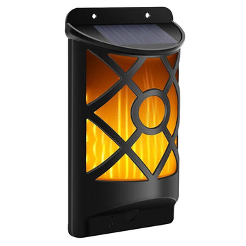 Solar Lamp Flame Effect POWERplus Kiwi Outdoor (Image 1 of 10) - POWERplus Kiwi Solar Wall Lamp - LED Wall Lamp with Flame Effect (66 LEDs, IP65) 

 Do you want to. Keywords: LED, light. SKU: 8717853705021 POWERplus Kiwi