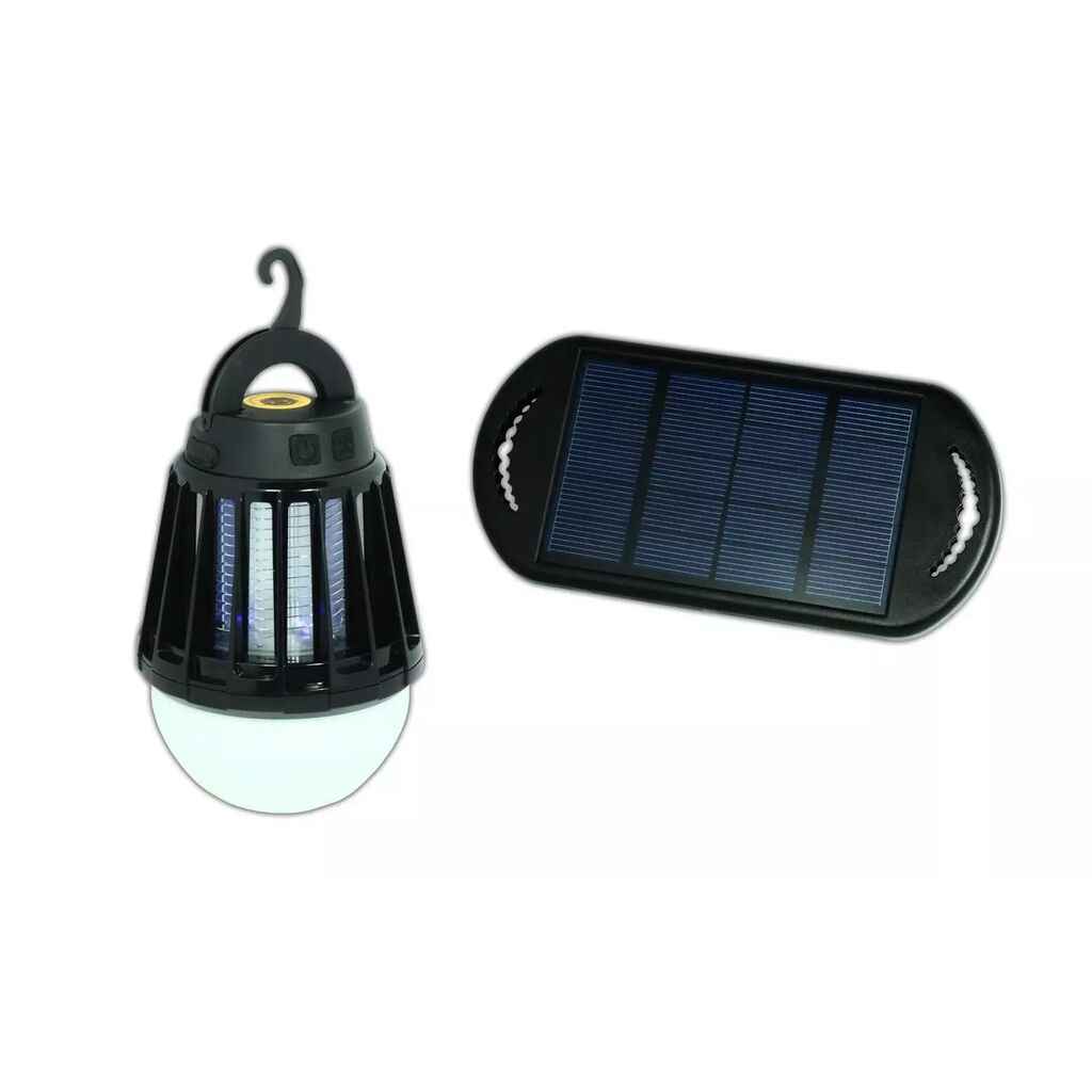 POWERplus Mosquito Solar Camping Lantern – LED Light & UV Insect Killer, IPX6