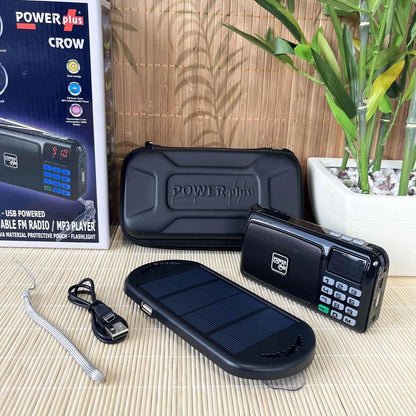 Solar FM Radio and MP3 Player POWERplus Crow Portable