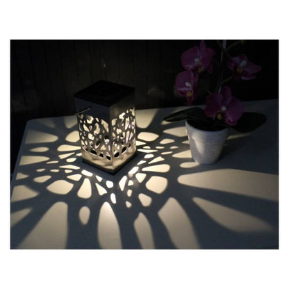 Solar LED Flame Lamp POWERplus Ferret Stainless Steel Garden