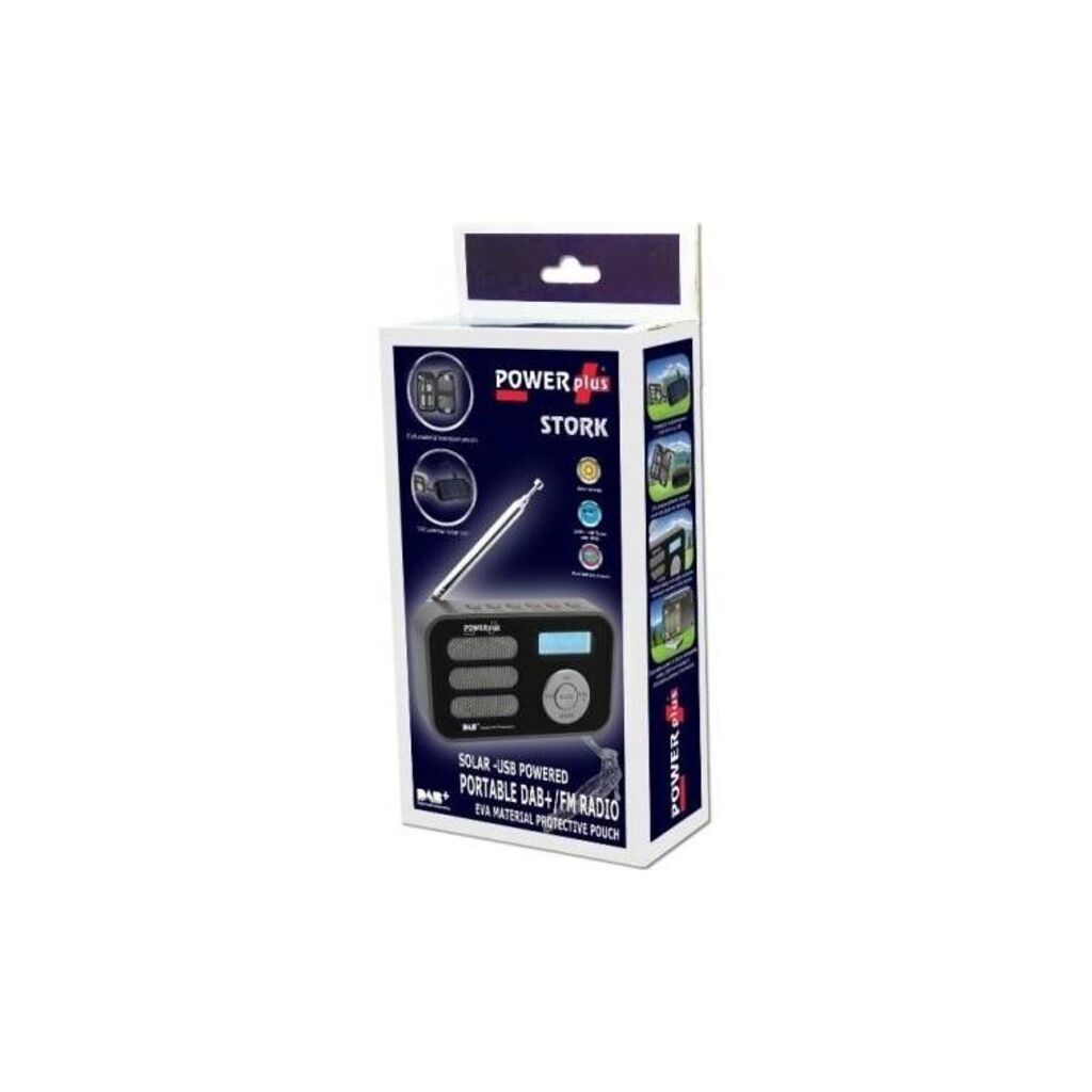 Portable DAB+/FM Solar Radio USB POWERplus Stork