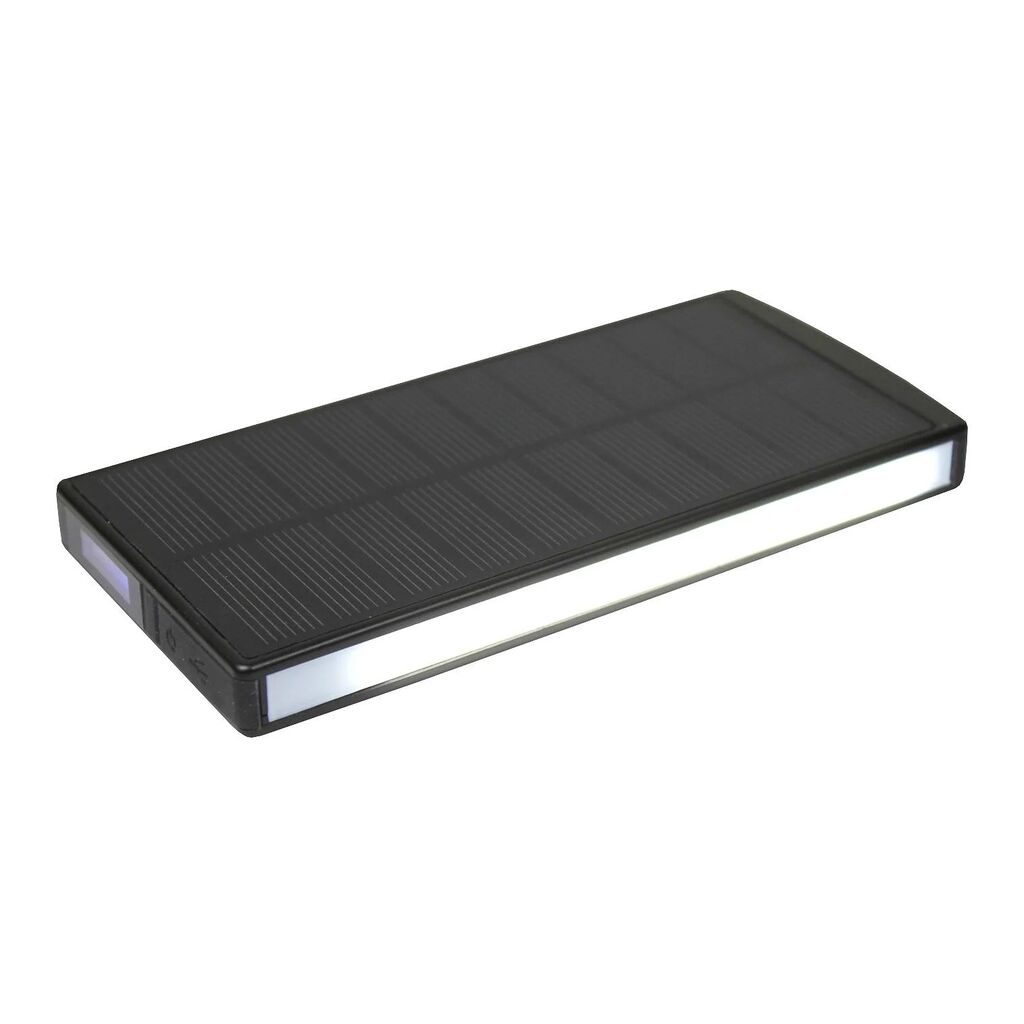Solar Powerbank 9000mAh POWERplus Sephia with LED strip (Image 1 of 4) - Sephia is a power bank with a light, not a speaker] and spare energy always at hand - powered b. Keywords: car, edu, toy. SKU: PP-Sephia