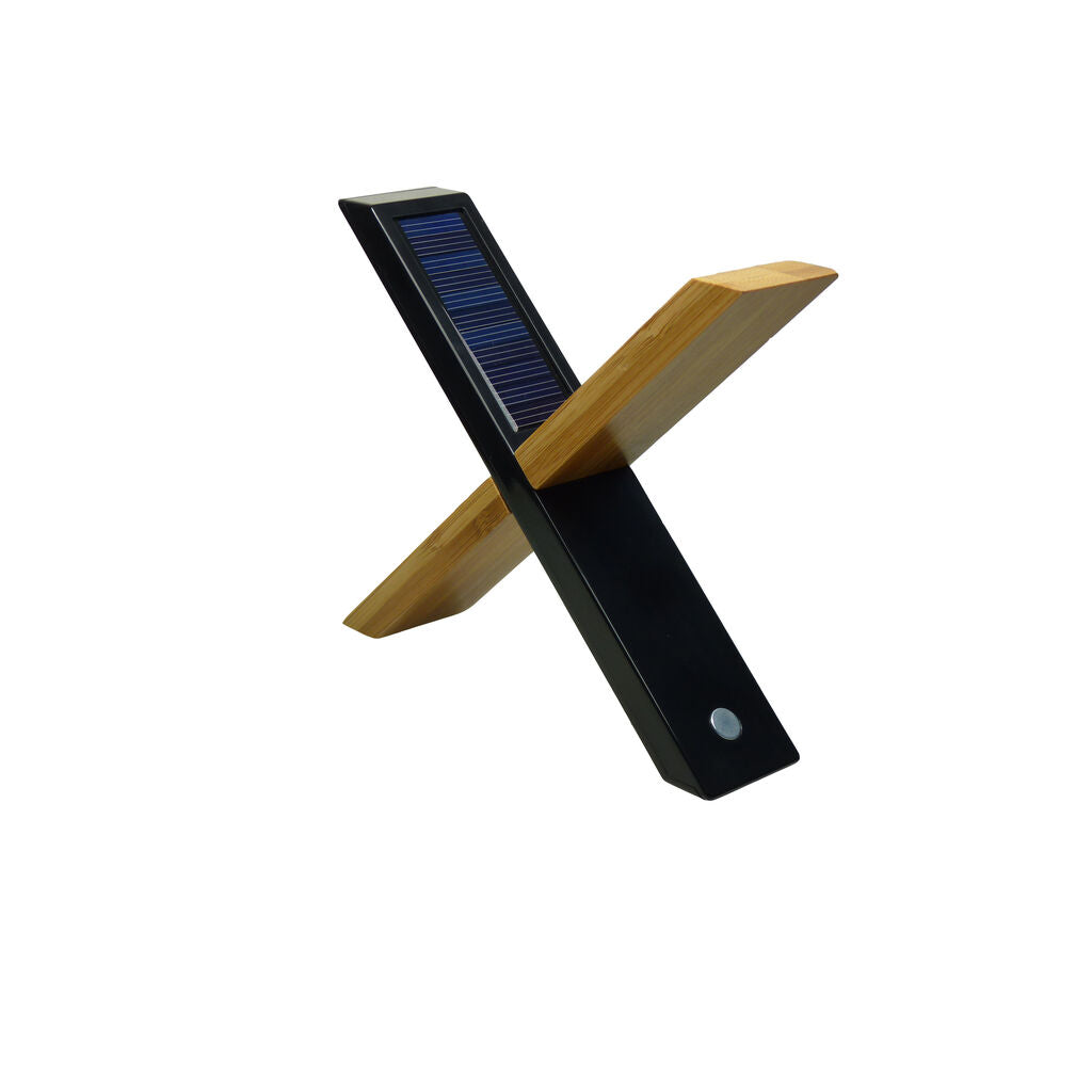 POWERplus Sphynx Bamboo Solar Table Lamp (Image 1 of 10) - Discover an extraordinary combination of nature, style and technology on your desk! POWERplus®. Keywords: solar, solar light. SKU: 8717853702693 POWERplus Sphynx