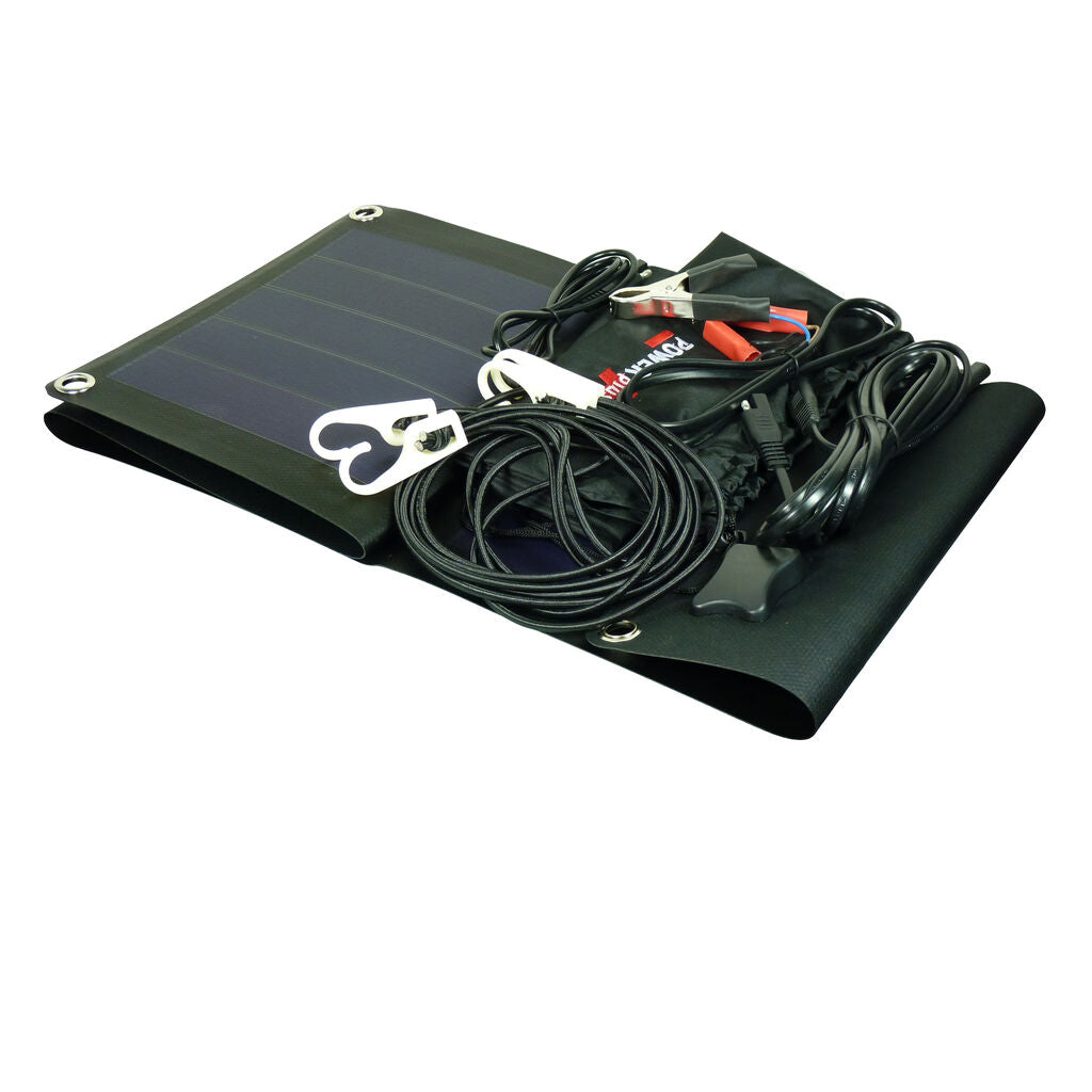 Portable Solar Panel POWERplus Albatross 18V 10W Flexible (Image 3 of 3) - Charge your 12V battery with clean solar energy - wherever you are! The flexible POWERplus® Alb. Keywords: energy, solar. SKU: 8717853701559 POWERplus Albatros