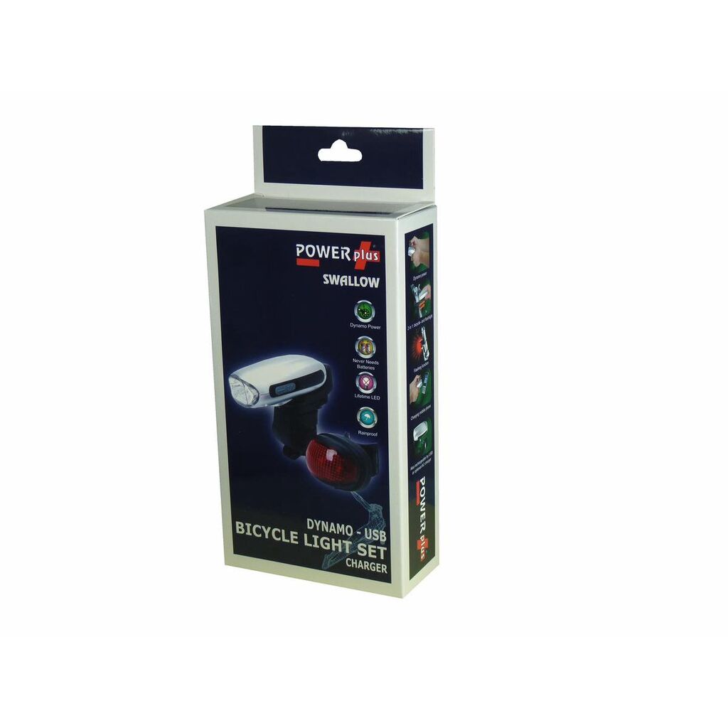 Set of LED Bicycle Lights on POWERplus Swallow Dynamo