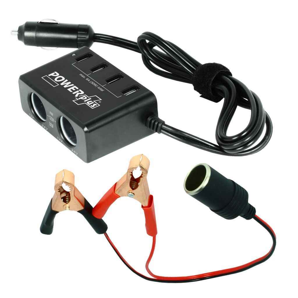 POWERplus Azor 12V/24V Battery Accessoiry Set