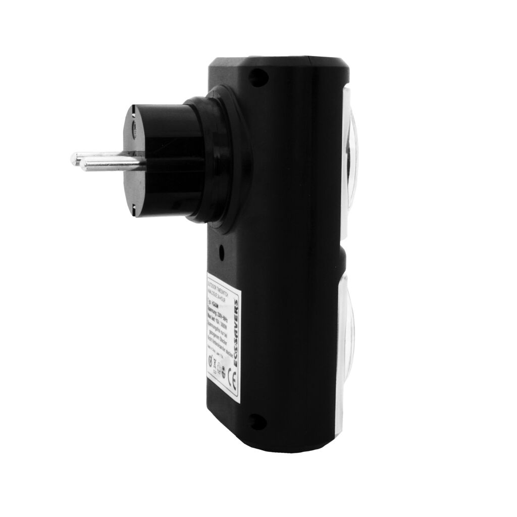 EcoSavers Weatherproof Outdoor Socket with Analog Timer