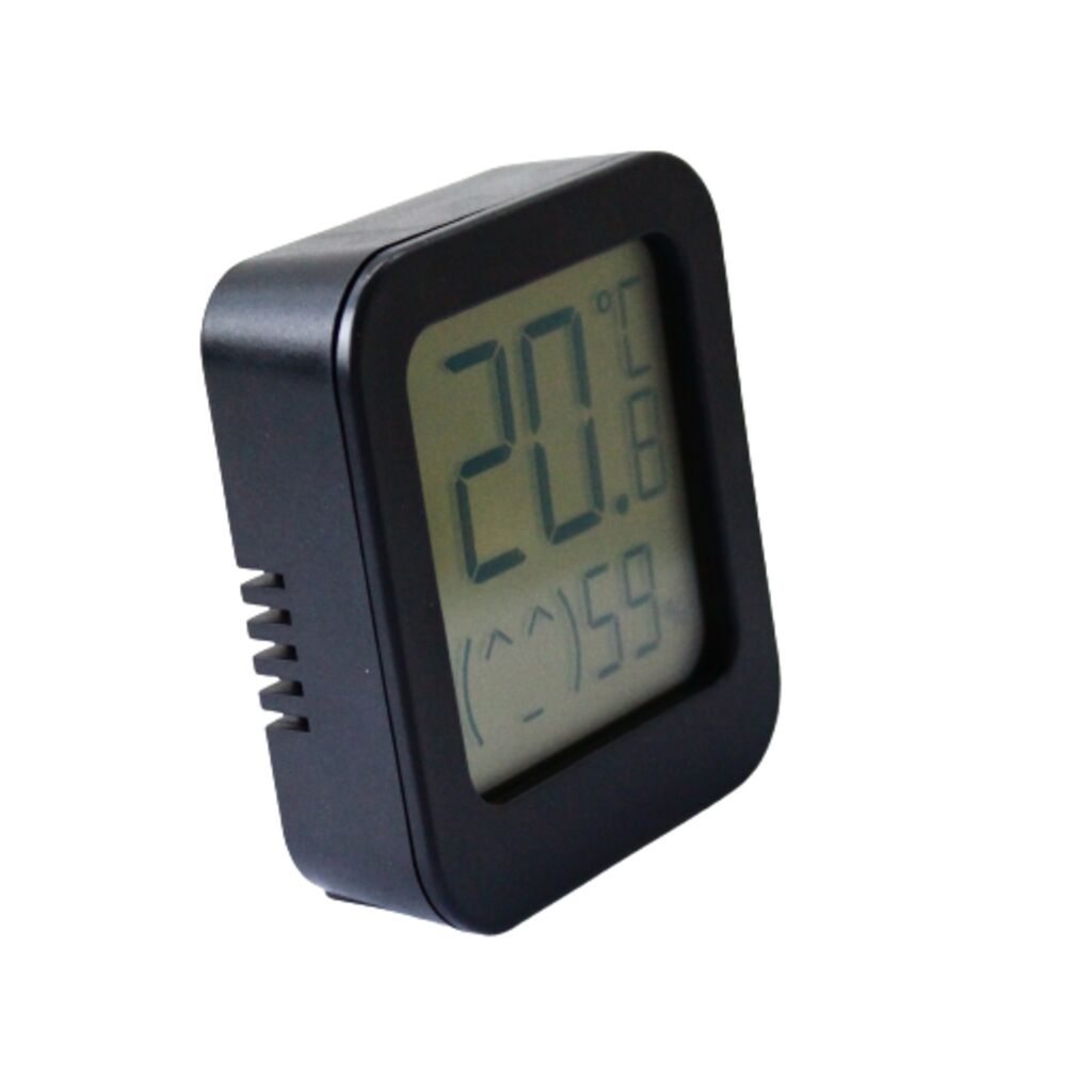 EcoSavers Digital LCD Thermometer Hygrometer Humidity Temperature Measurement (Image 3 of 4) - EcoSavers LCD Thermometer and Hygrometer - Monitor Your Climate, Save Energy! 

 Did you know that. Keywords: lampka, LED, light, nightlight. SKU: 8717853706066 EcoSavers Hygrometer | Thermometer