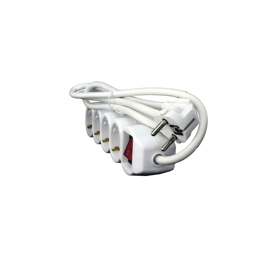 Power Strip 4 Sockets with EcoSavers Safety Switch (Image 2 of 5) - EcoSavers Power Strip with Foot Switch (4 Sockets, Schuko) 

 Are you fed up with the tangle of cab. Keywords: door, doorbell. SKU: 8717853705779 EcoSavers Socket Strip 4-Ports