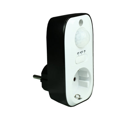Socket with EcoSavers PIR Motion Sensor, Automatic Switch