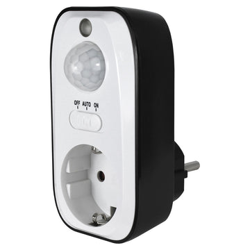 Socket with EcoSavers PIR Motion Sensor, Automatic Switch (Image 1 of 6) - Socket with EcoSavers PIR Motion Sensor - Automatic Control of 230V Devices 

 Do you forget to tur. Keywords: energy meter, power meter. SKU: 8717853705533 Ecosavers Sensor Socket PIR