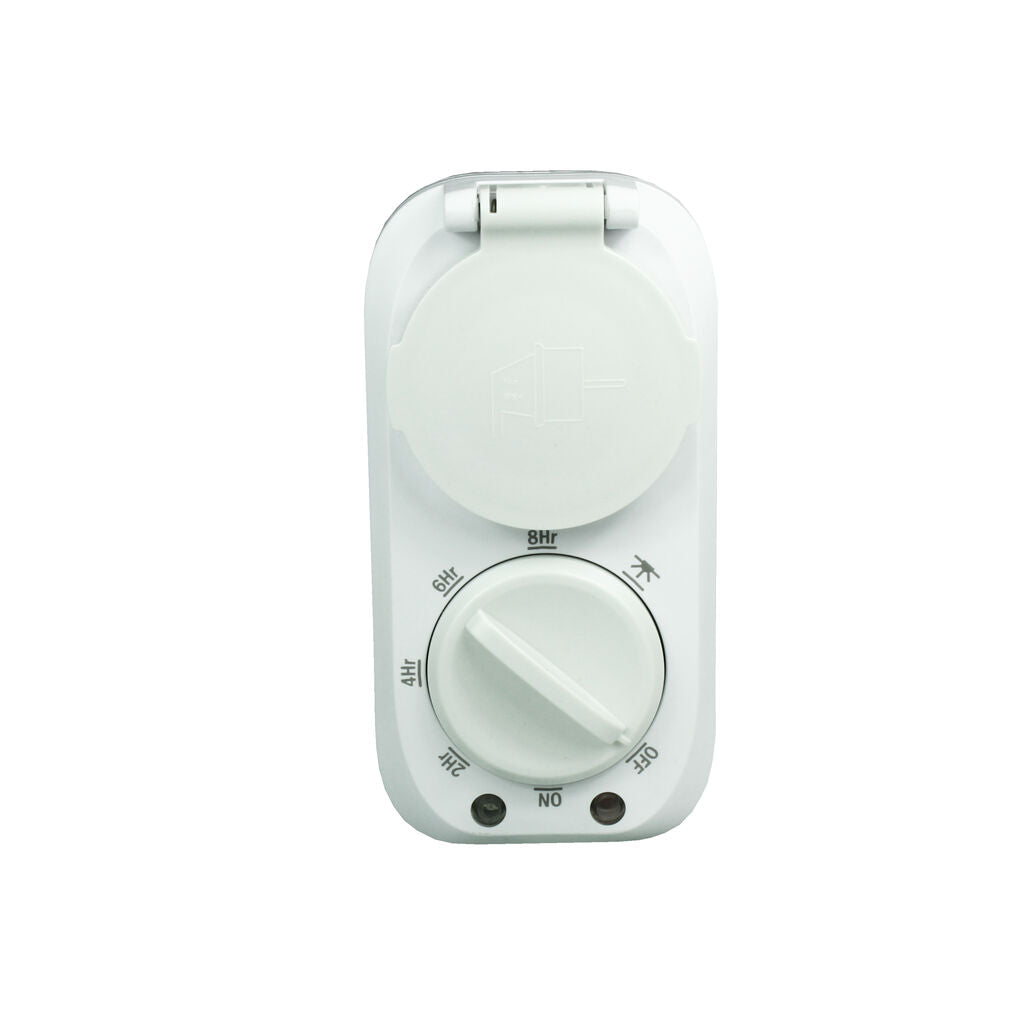 External Socket Timer Analog EcoSavers Light Sensor (Image 1 of 4) - EcoSavers Easy Timer External Timer - Twilight Sensor, IP44 (Schuko) 

 Do you want to easily autom. Keywords: heating, heatingsaver. SKU: 8717853705427 EcoSavers Outdoor Easy Timeswitch