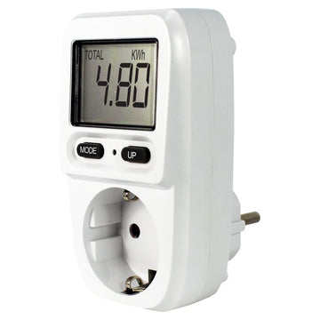 EcoSavers Energy Meter Mini Plug Type F Compact (Image 1 of 4) - EcoSavers Mini Electricity Meter (Wattmeter for Socket, Schuko) 

 Do you want to gain real control. Keywords: lampka, LED, light, nightlight. SKU: 8717853704543 EcoSavers Energy Meter Mini