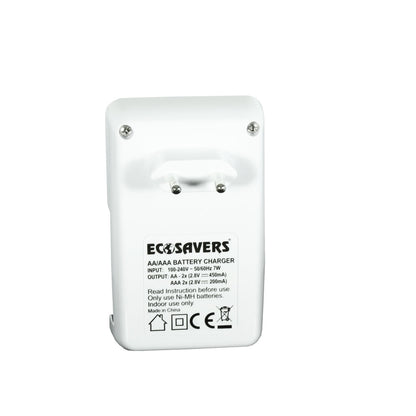 AA AAA Ni-MH EcoSavers Quick Charging Battery Charger