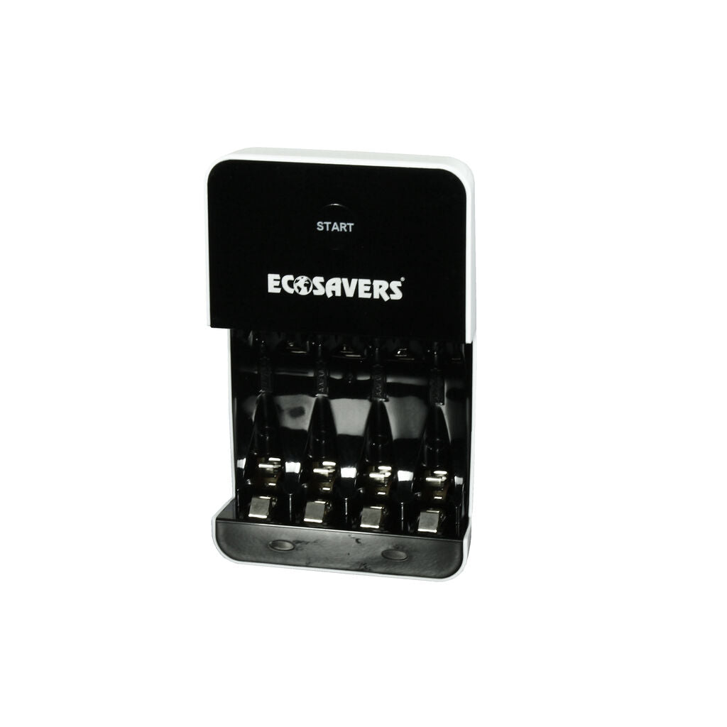 AA AAA Ni-MH EcoSavers Quick Charging Battery Charger (Image 1 of 5) - Intelligent EcoSavers AA/AAA Ni-MH Battery Charger - Zero Standby 

 Are you looking for a reliable. Keywords: hourglass, shower, showertimer. SKU: 8717853704901 EcoSavers Battery Charger