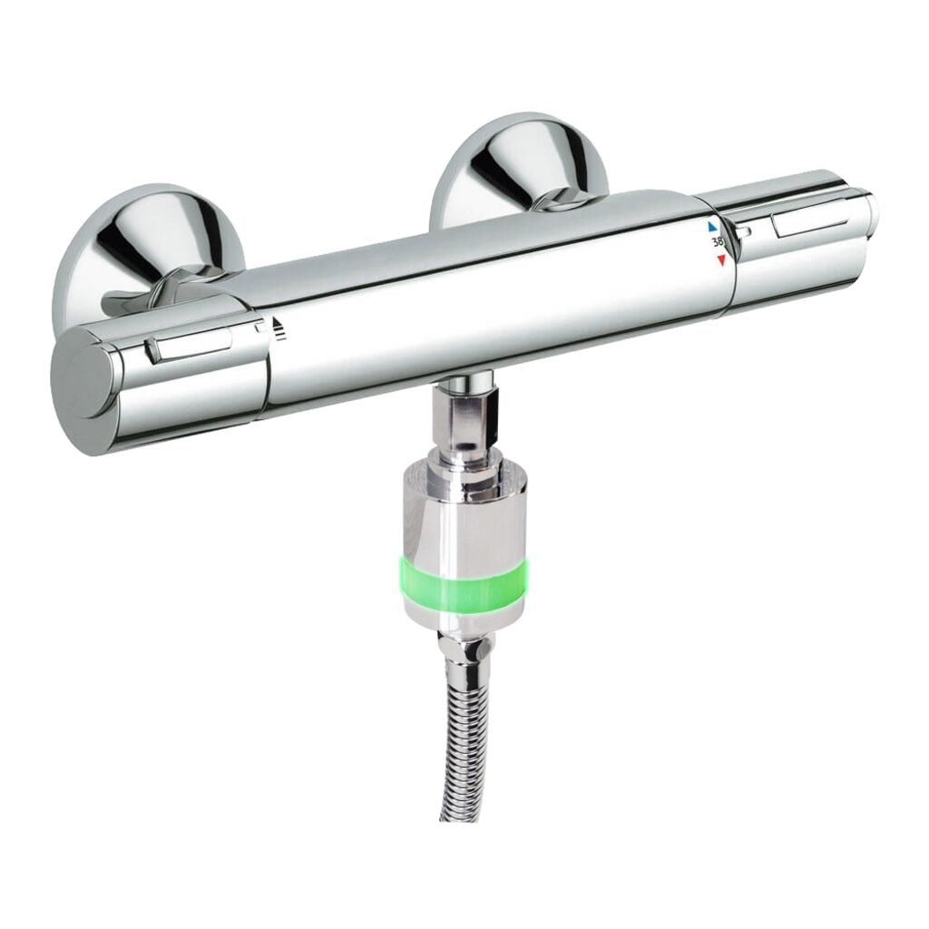 LED EcoSavers Shower Time Indicator (Image 6 of 6) - Know exactly how long you've been in the shower thanks to the colorful light signals! Time Indi. Keywords: hourglass, shower, showertimer. SKU: ES-Shower-Indicator