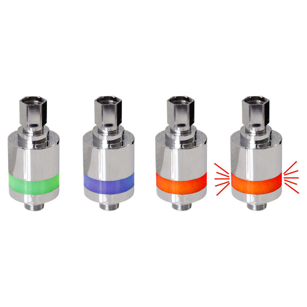 LED EcoSavers Shower Time Indicator (Image 5 of 6) - Know exactly how long you've been in the shower thanks to the colorful light signals! Time Indi. Keywords: hourglass, shower, showertimer. SKU: ES-Shower-Indicator