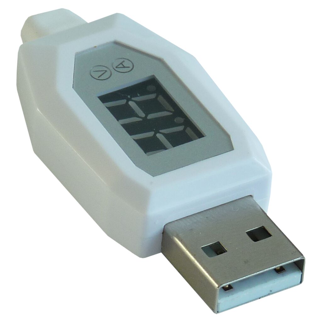 EcoSavers Smart microUSB Charging Cable with Voltage Display (Image 3 of 4) - Monitor the charging process and save energy with the EcoSavers® smart USB cable with integrate. Keywords: hourglass, shower, showertimer. SKU: 8717853703881 Ecosavers Smart USB Cable
