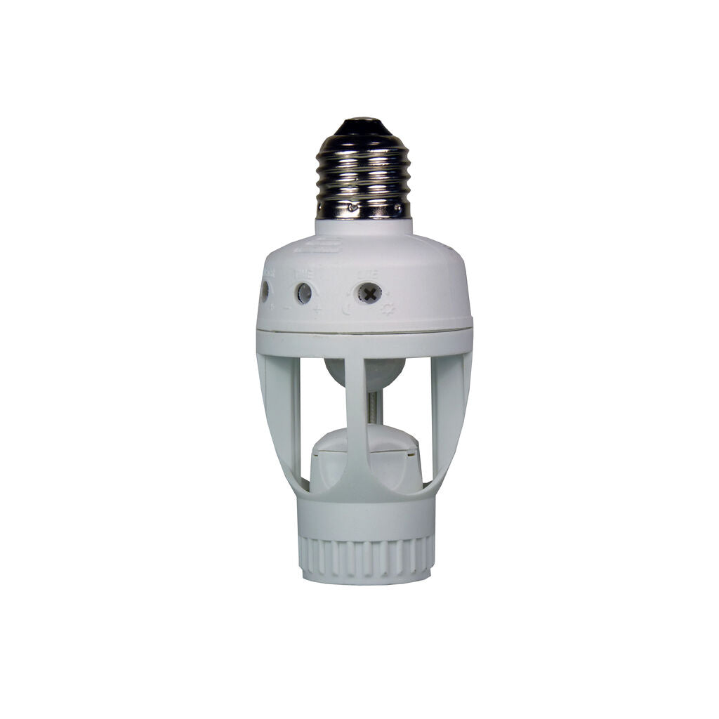 E27 Bulb Holder with EcoSavers PIR Motion Sensor (Image 1 of 3) - No more forgotten, unnecessary light bulbs! The intelligent EcoSavers® E27 PIR motion sensor la. Keywords: energy, energy-saving, energysaving, light. SKU: 8717853701498 Ecosavers PIR Sensor Lampbase E27