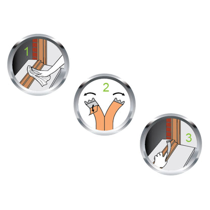 EcoSavers E-Shape Self-Adhesive Seal for Windows/Doors