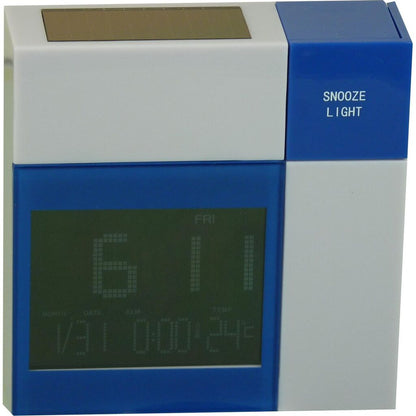 Solar Clock Alarm Clock Thermometer POWERplus Racoon Sound Activation