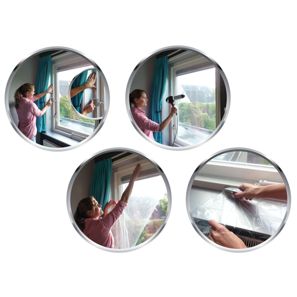 Juego de láminas aislantes EcoSavers que ahorran calor para ventanas y puertas