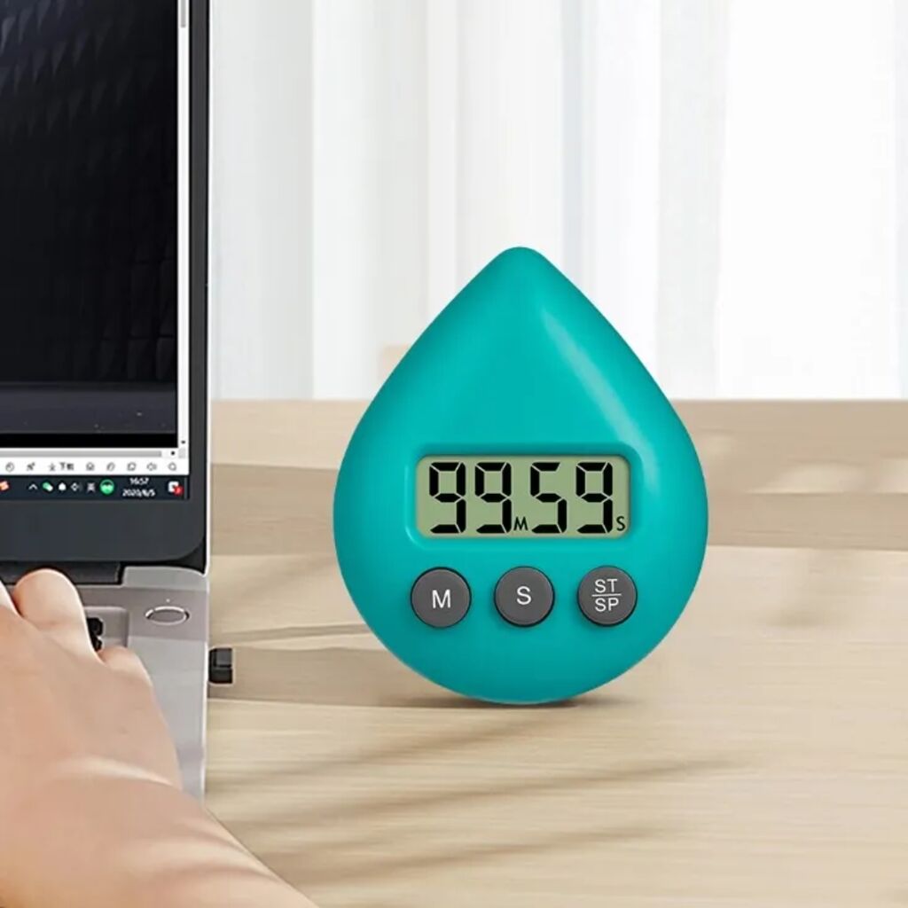 EcoSavers Digital Universal Energy-Saving Water Timer (Image 1 of 3) - Save time, water and energy with style! The EcoSavers® digital timer in a charming drop shape i. Keywords: kitchen, shower, timer. SKU: Drop_Timer_AAA
